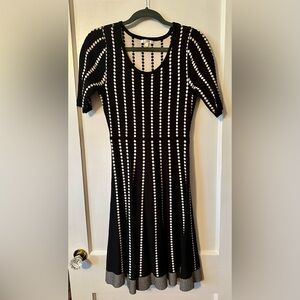 Matty M Black and White Dot Dress